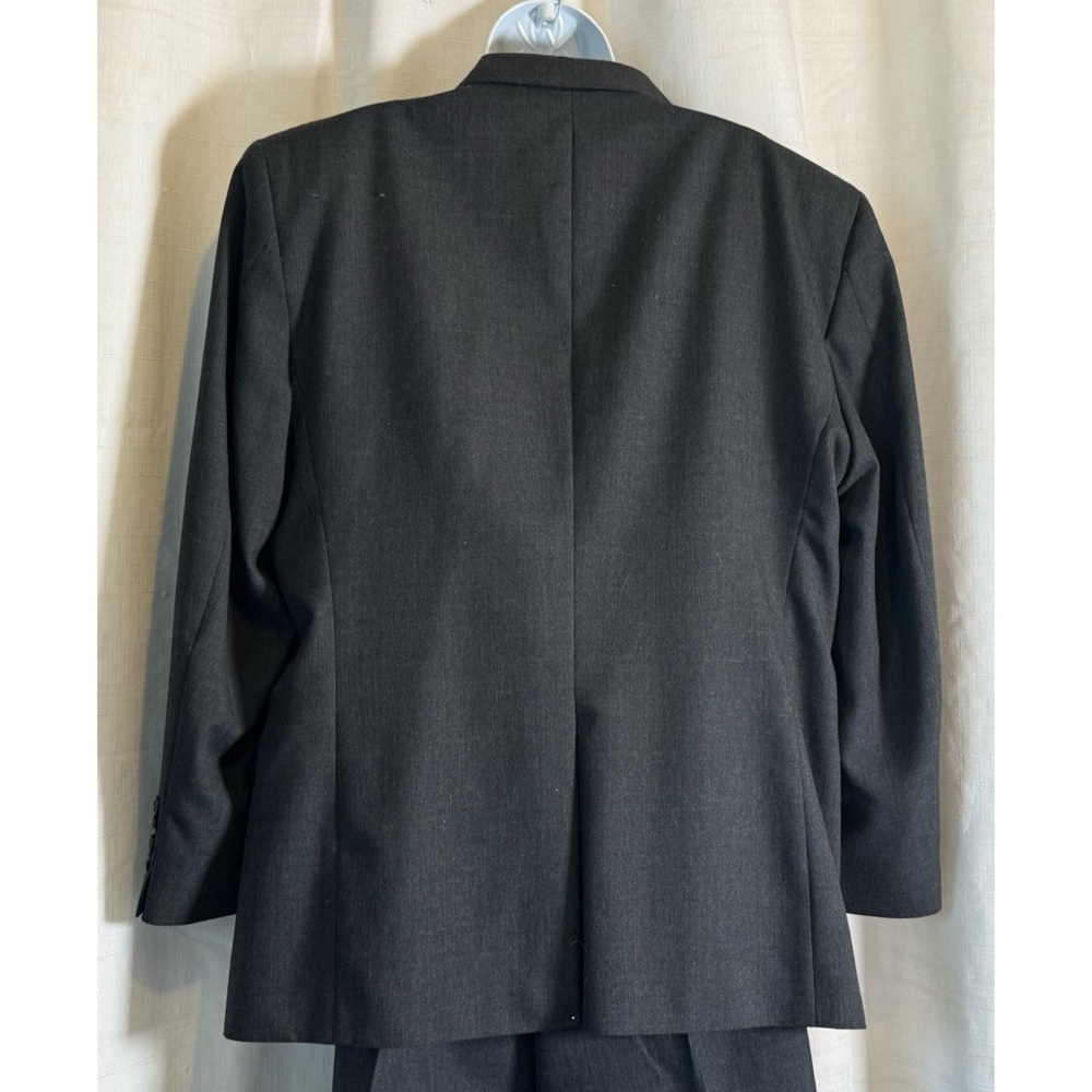 90’s Vintage ‘Barrington’ Charcoal Gray Tailored Suit - Picture 6 of 7